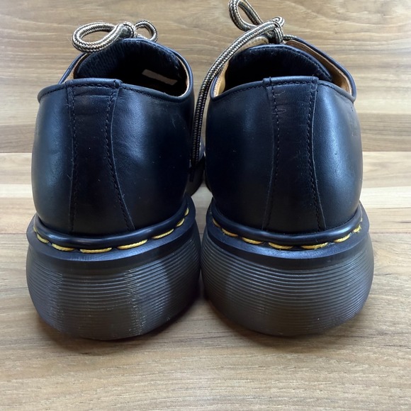 DR MARTENS Vintage Chunky 90\'s Mens 11 UK 10 Square Toe Black Oxford ENGLAND